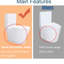 Toilette de salle de bain matte, double chasse 1,1 / 1,6, performance de chasse d'eau avancée-126207272