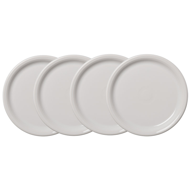 Ensemble de 4 assiettes à dîner Fi 1/2 Blanc Bistro coupe Fiesta
