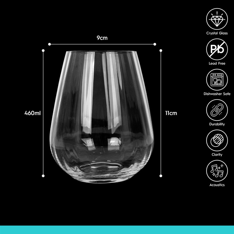 460ml Drinking Glass, Set of 6