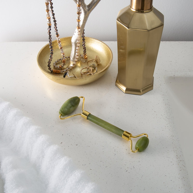 Cobscook Symple Stuff Dual Sides Facial Roller, Jade