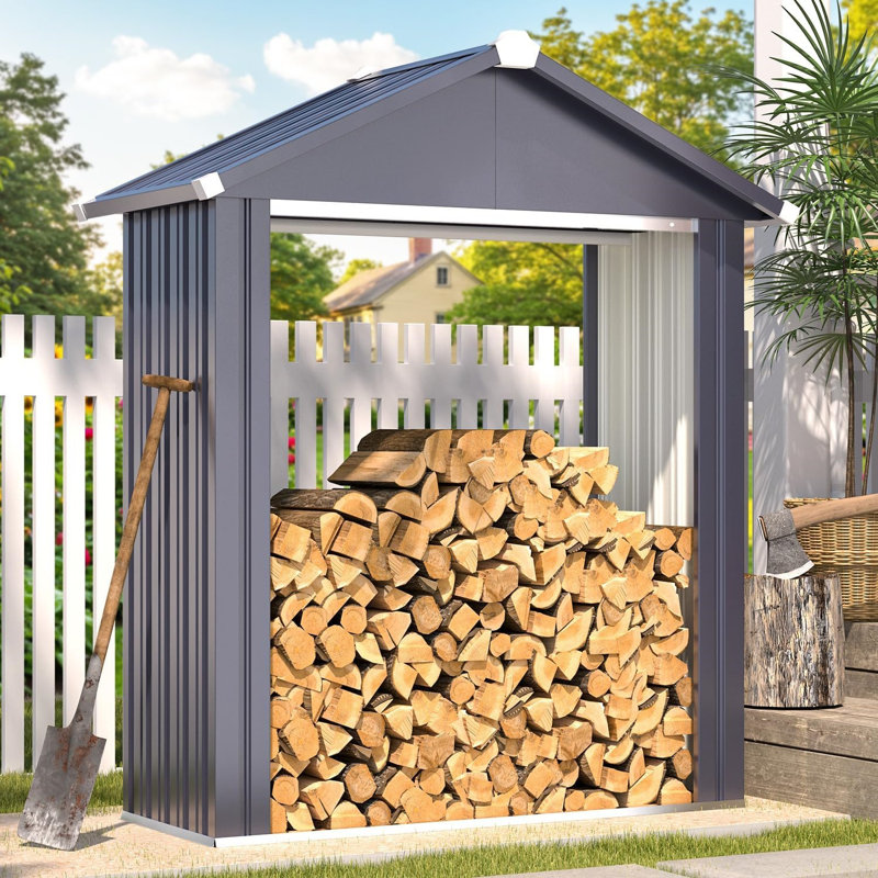 5X2 Outdoor Firewood Storage Shed