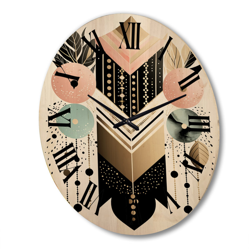 Horloge murale Boho Chic, Très grand