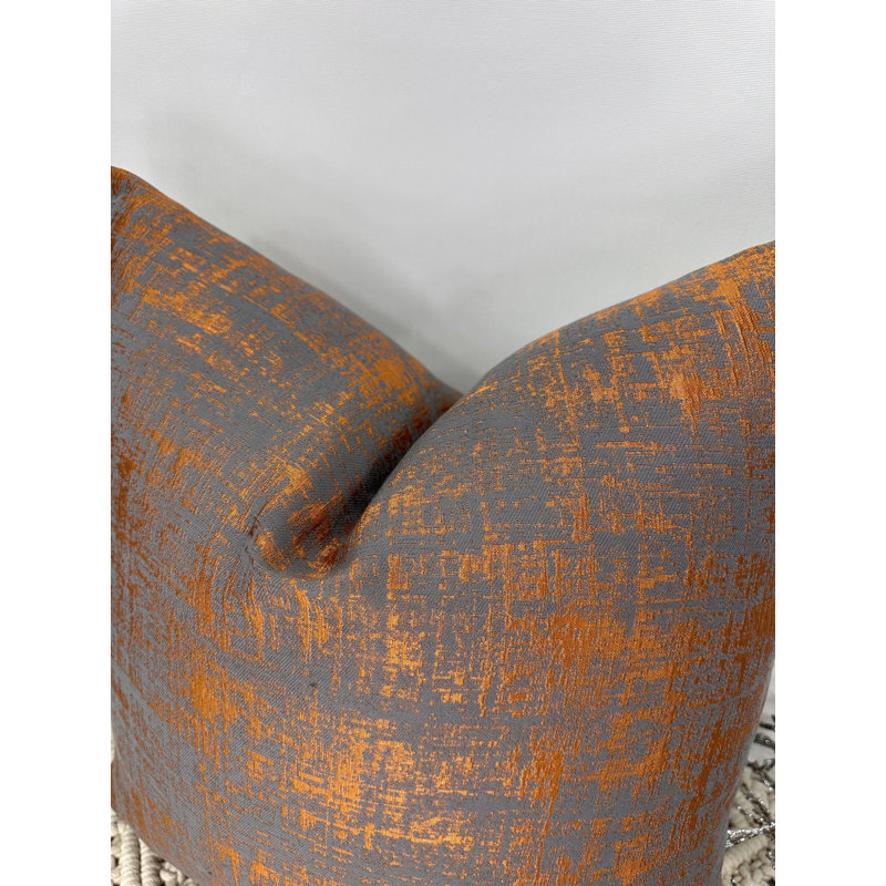 Abstract Square Cushion Cover, Blue/Gold