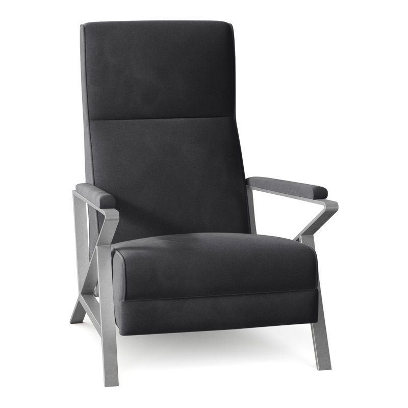 Infinity 28.25" Wide Manual Standard Recliner, Brushed Nickel, Perigold Banks Storm