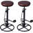 Analeesa Swivel Upholstered Adjustable Height Counter Stool with Metal Frame-993861479