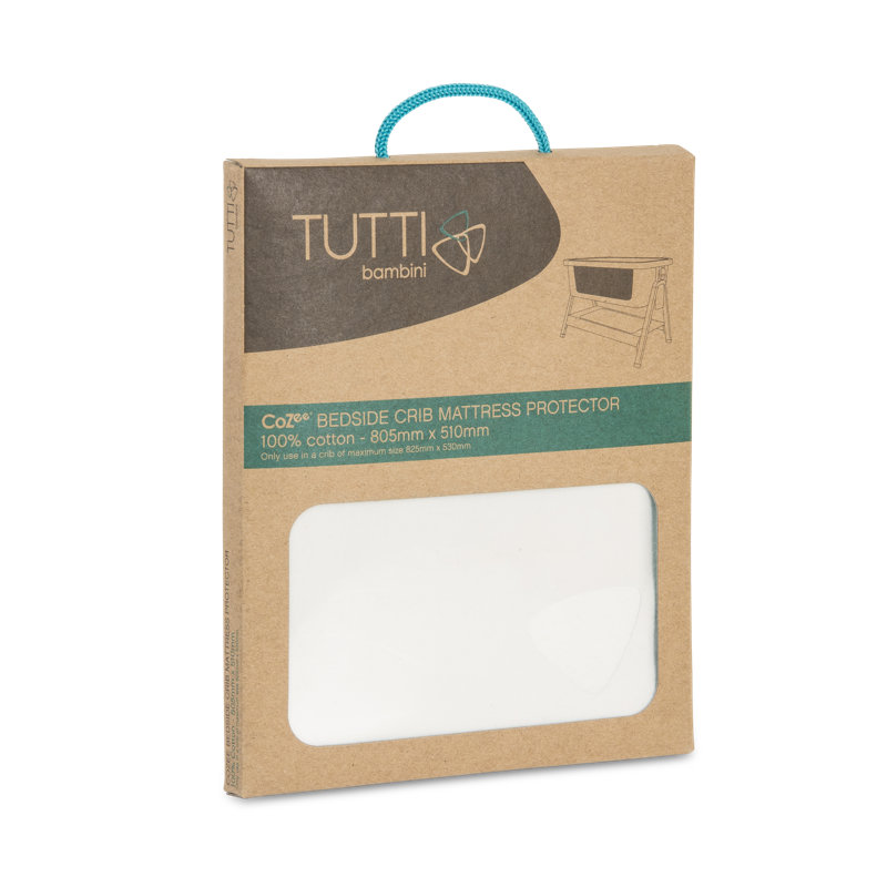 Tutti Bambini CoZee Bedside Crib 100% Cotton Waterproof Mattress Protector