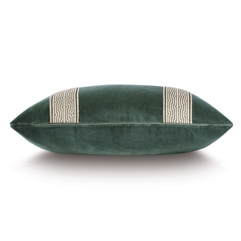 Echo Velvet Lumbar Pillow Cover & Insert