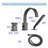 Waterfall Roman Tub Faucets Bathtub Faucets, Brass Deck Mount Tub Filler Bathroom Faucets With Hand Shower-102054072