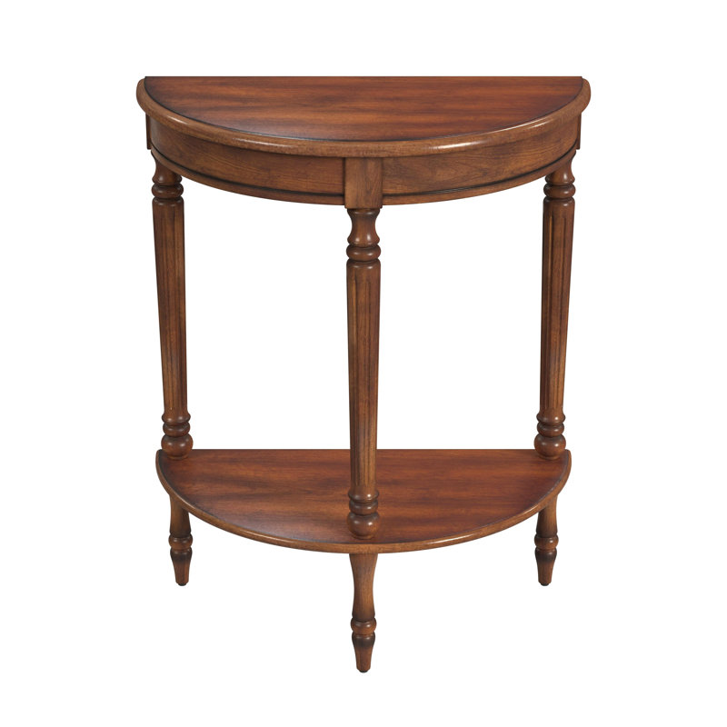 Bellini Demilune Console Table, Light Cherry