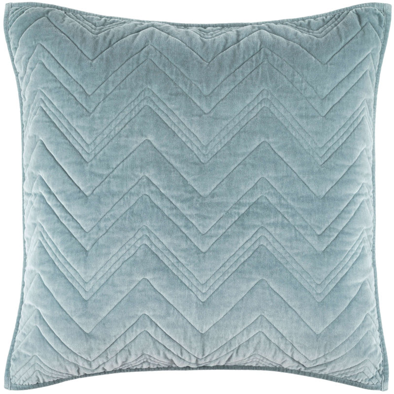 Brentwood Velvet Ocean Quilted Sham, Euro