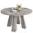 Round Dining Room Table for 4-6, 47" Wood Kitchen Table with Sturdy Base, Farmhouse Circle Dinner Table for Living Room, Apartment, 4 Strong Legs, Only Table, Gray-449462212