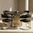 Kowal - Glam Black Marble Dining Table