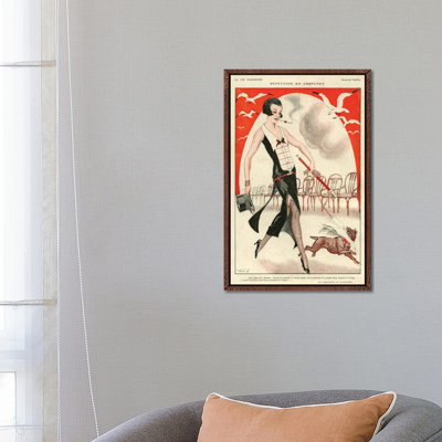 1920s La Vie Parisienne Magazine Plate - Print on Canvas