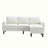 Chenille Sectional Sofa with side pocket,2 cup holders-833104292