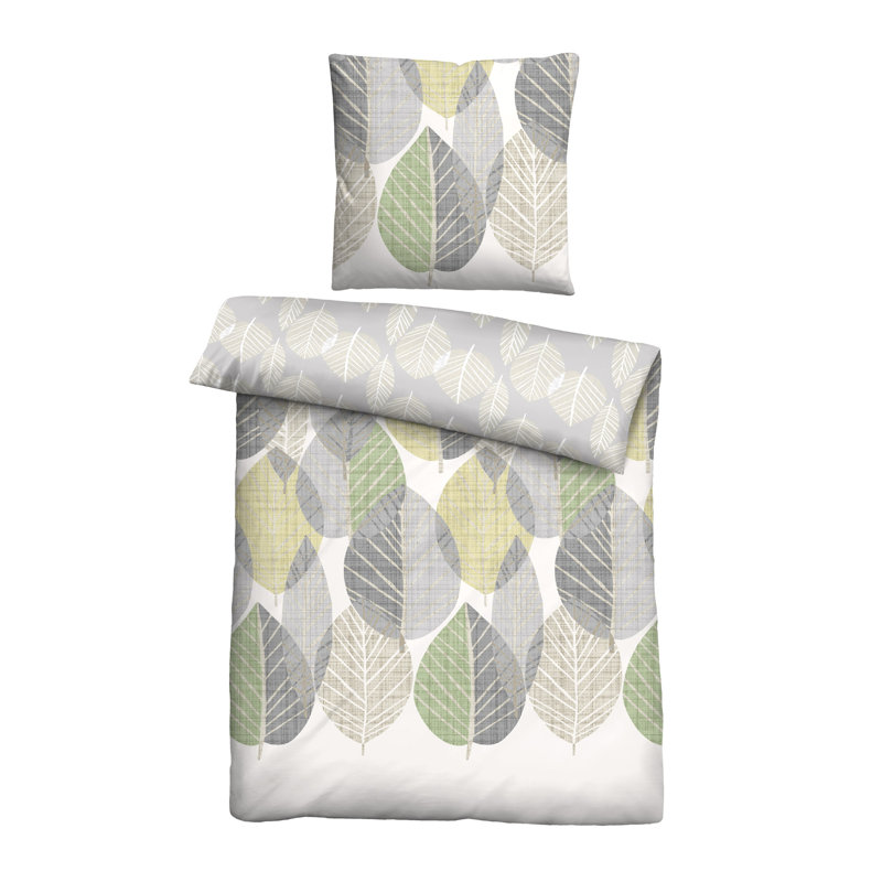 Duvet Cover Set, Red/White, 135 x 200 cm - 1 Pillowcase 80 x 80 cm