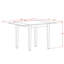 L'ensemble de 3 tables de salle à manger modernes comprend une table rectangulaire en bois avec Dropleaf et 2 chaises parsons en simili cuir brun, 30 x 48 pouces, acajou-865599021-918463122-918463148