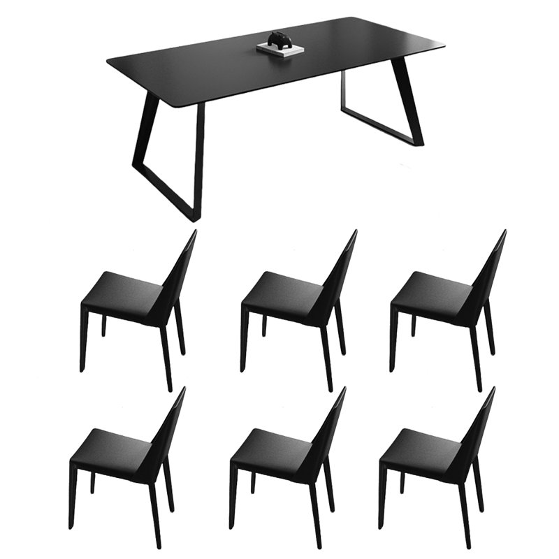 Ensemble de table et de chaises Rock Board, H 29,52 po x L 62,99 po x l 31,49 po