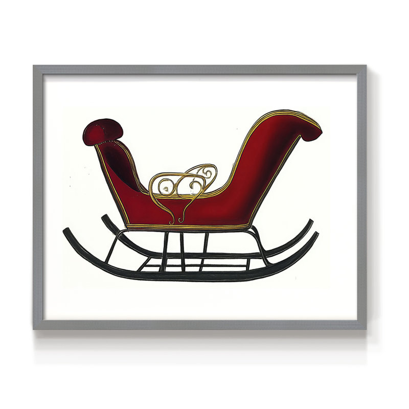 «Chirstmas Art» - DCC XXX - Reproduction encadrée - Restickable, H 8 po x l 10 po, Gris