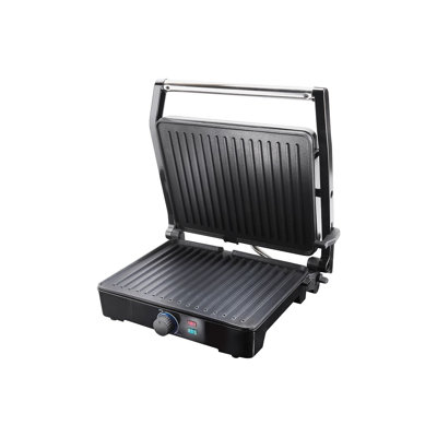 Quest Non Stick Electric Grill Sandwich Maker & Panini Press with Stainless Steel Lid