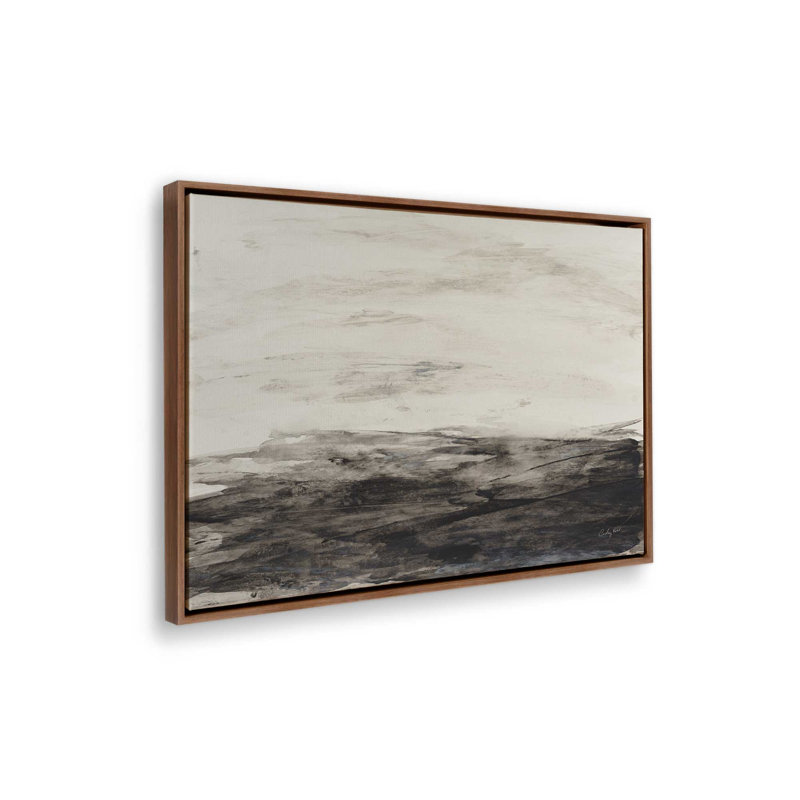 «Dark Waters IV» par Courtney Prahl, reproduction d'art, L 48 x H 36, Brun, Toile avec cadre
