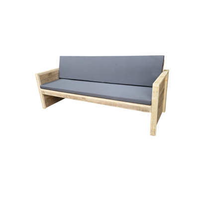 Wood4you - Garden bench Lucas - 'Do It Yourself' scaffolding wood kit - Incl. cushion