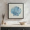 «Blue & White Seashell» par Cat Thurman Designs, reproduction d'art