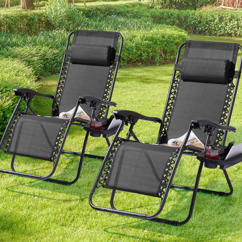Fauteuil inclinable zéro gravité Daileen, Noir