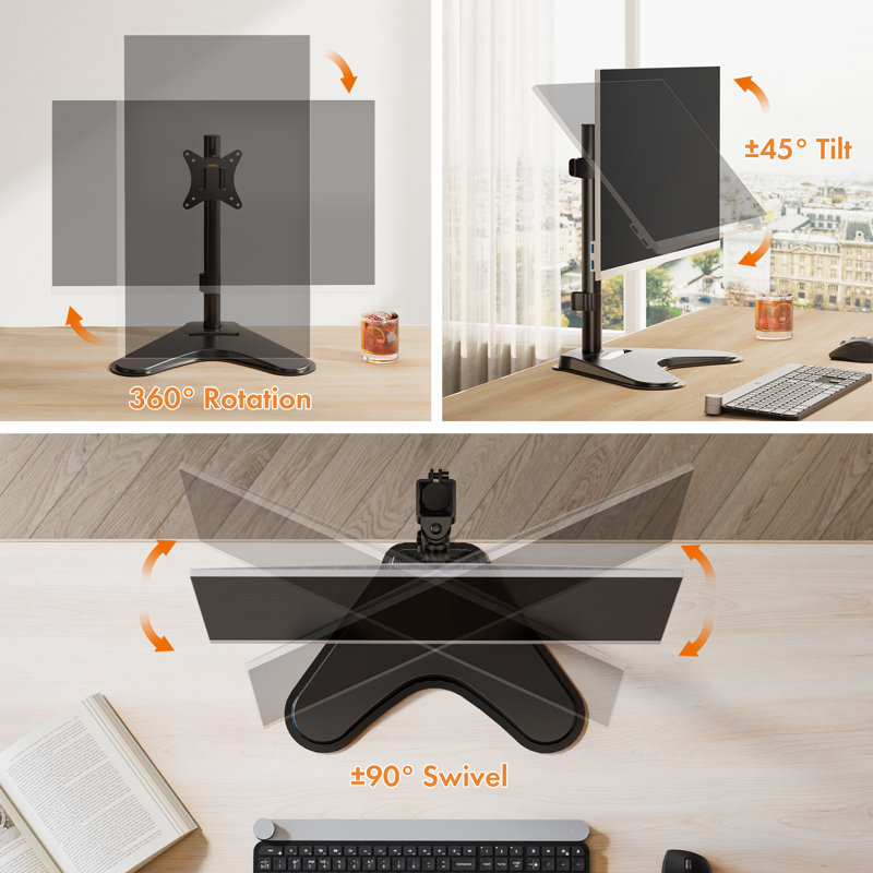 VonHaus Single Screen Desktop Mount