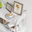 Commode 5 tiroirs avec bacs en tissu et plateau en bois, organisateur de rangement avec cadre en acier pour le couloir de la chambre à coucher-3805054