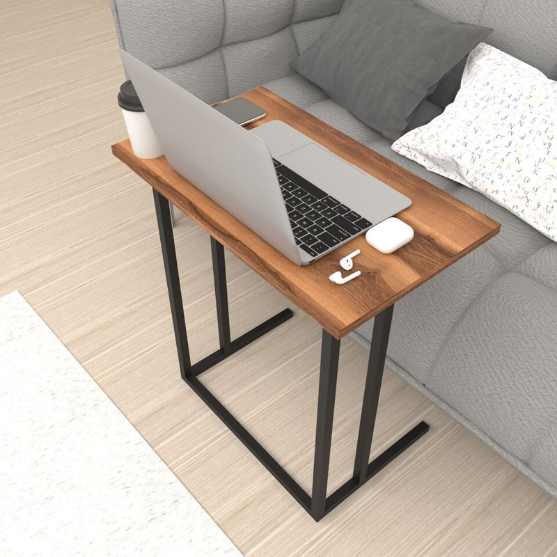 Ajda Rectangle 60cm L Computer Table, Chestnut