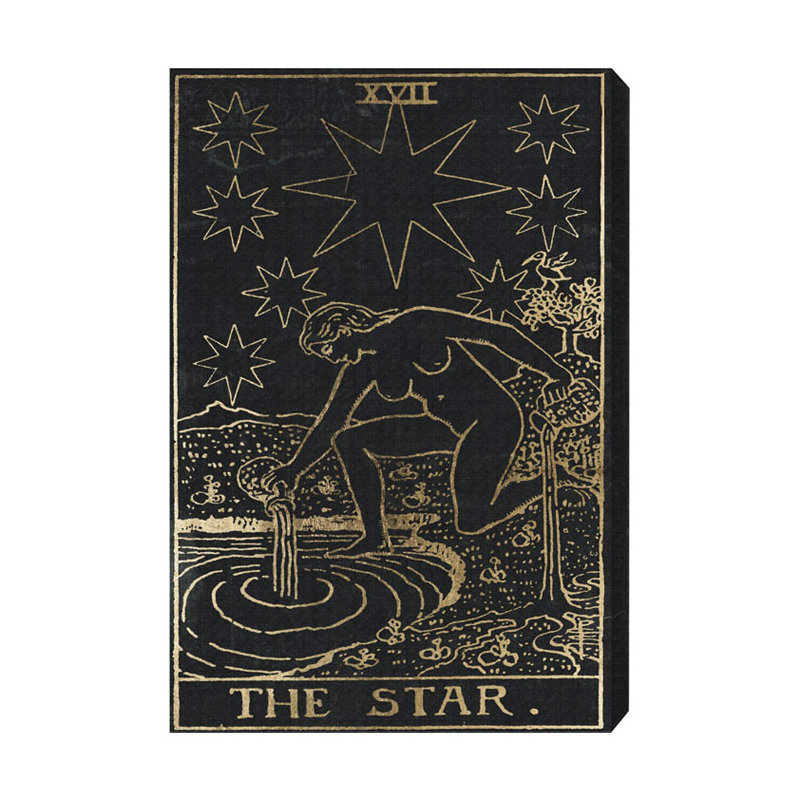 Impression d'art graphique«the star tarot» sur toile, 24" H x 16" L x 1.5" D