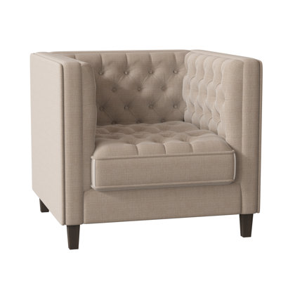 Fauteuil capitonné large de 36 po Jess
