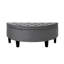 Rangement demi-cercle capitonné noir 44 po Venne-238128981