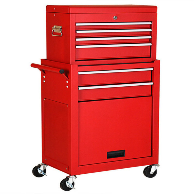 Armoire à roulettes, Rouge