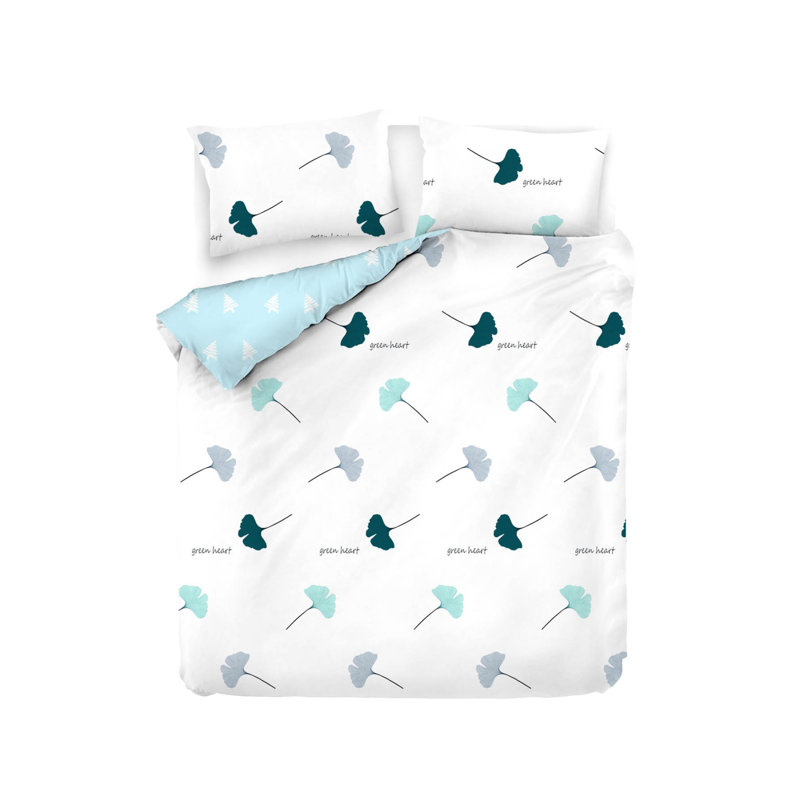 Ensemble de housse de couette 100% coton Jolin, Housse de couette 94 po x 87 po + 2 taies d'oreill