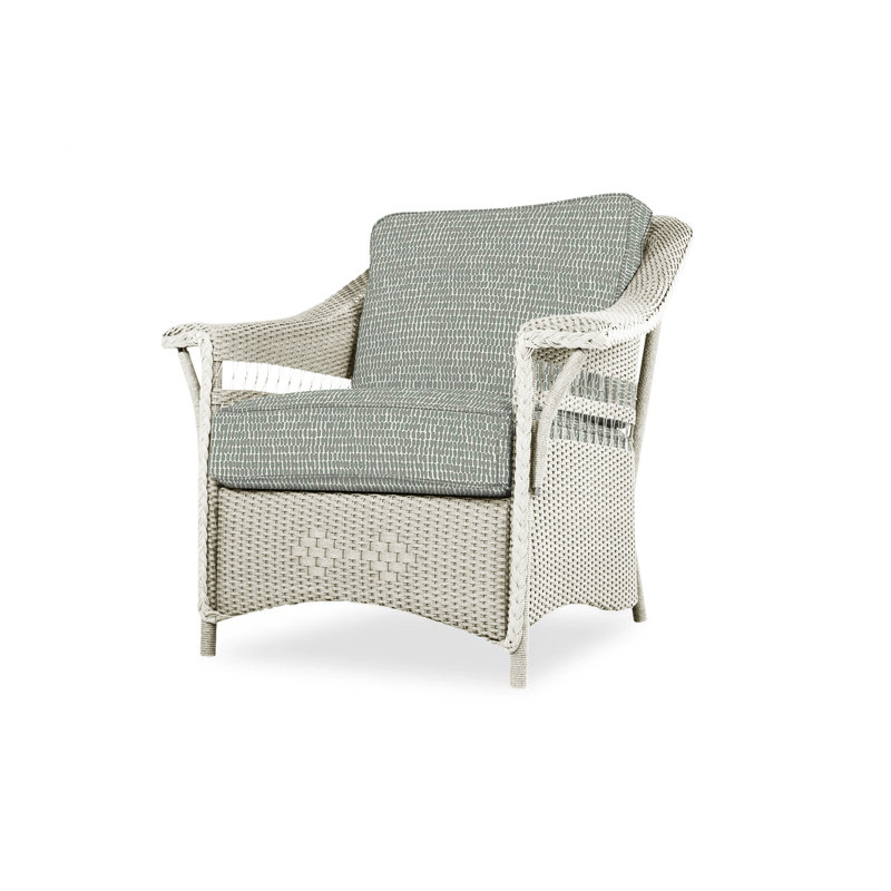 Nantucket Outdoor Lounge Chair, Remy Pebble, Linen