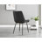 Lenworth Seat Modern Chrome Dining Table - Luxury Velvet Kitchen Dining Chairs