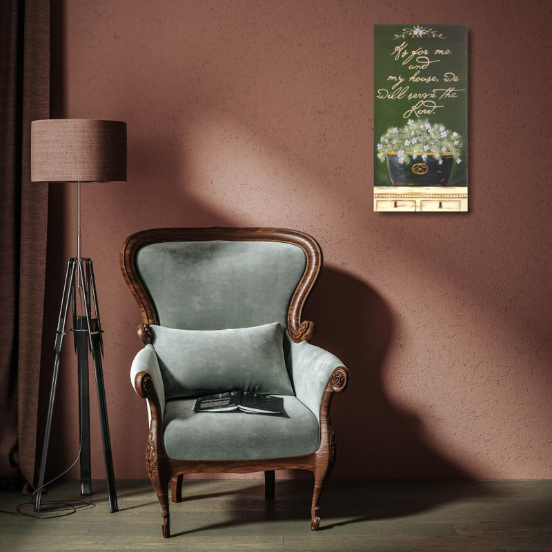 « As for Me and My House » (quant à moi et ma maison), H 18 po x l 9 po