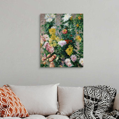 «White and Yellow Chrysanthemums», 1893 Gustave Caillebotte, reproduction d'art sur toile