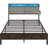 Jeffory Bed with Storage Headboard and Integrated Charging Station -789754276-740190964