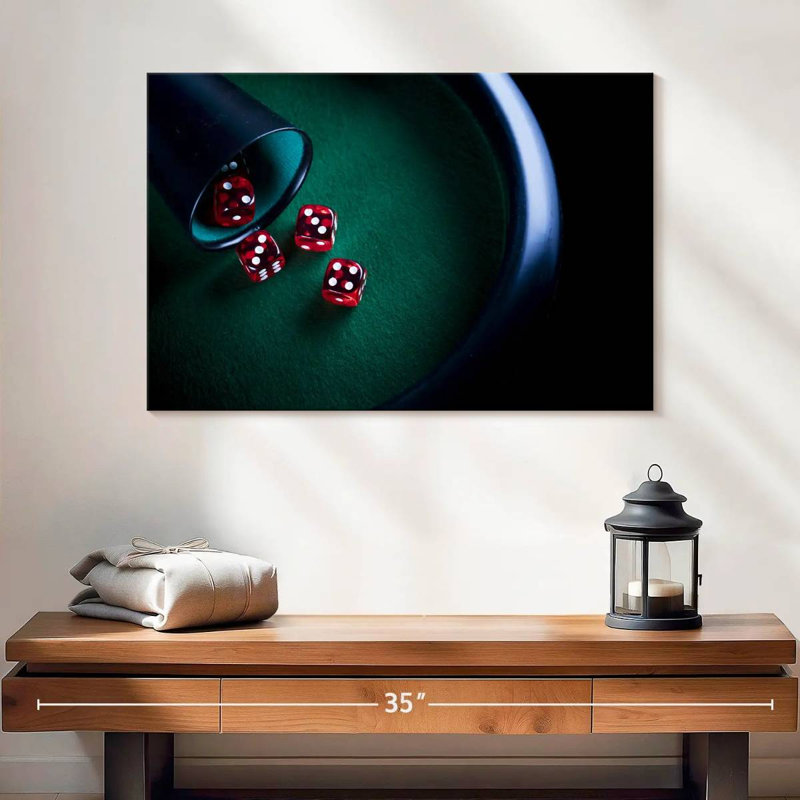 Senne Poker Dice, 16" H x 24" W