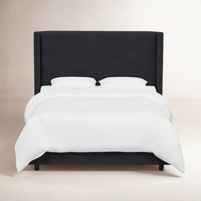 Hanson Upholstered Wingback Bed