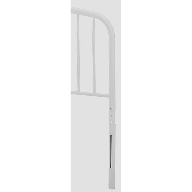 Margate Classic Metal Headboard, White, Twin