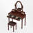 Makeup Vanity Desk Set With Adjustable Mirror-1809880380
