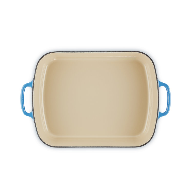 Le Creuset Signature Cast Iron Roaster, 33cm / 4.9L, Azure