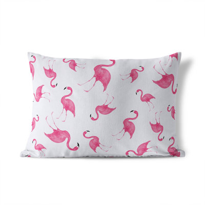 Summer Flamingo Outdoor Pillow