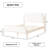 Ardin Solid Wood Bed With Boucle Upholstery-372184699-372184697