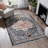 Espinal Minos Vintage Bohemian Oriental Floral Black Rug-64360080