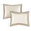 Édredon pour très grand lit en taupe / brun - Ruban de literie décoratif rembourré 7 pièces-118651934-118651933