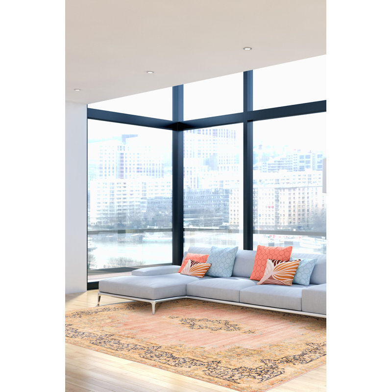 Tapis cuivre antique Antalya 9 pi 8 po x 12 pi 9 po